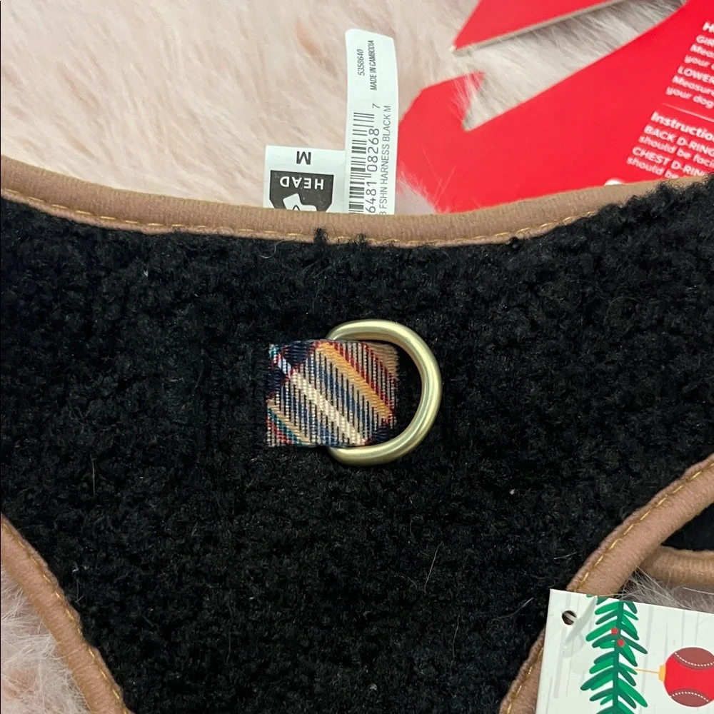 Dog Harness by Merry & Bright Black & Plaid Comfort Harness